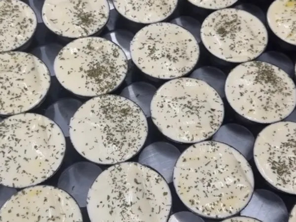 Nonna Tina's pies being made in the kitchen